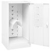 vidaXL Armadio Porta Sella Bianco 53x53x105 cm in Acciaio