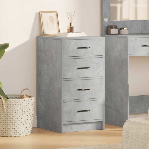 vidaXL Credenza Grigio cemento 40 x 41 x 75 cm Legno multistrato