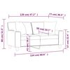 vidaXL Divano a 2 Posti con Cuscini Marrone 120 cm in Similpelle