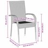 vidaXL Set da Pranzo per Giardino 5 pcs Grigio