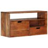 vidaXL Mobile Porta TV 80x30x42 cm in Legno Massello di Acacia