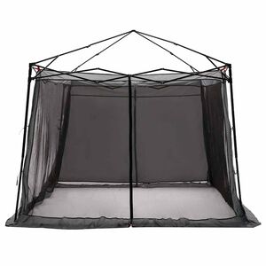 vidaXL Tenda interna 6 persona Grigio e arancione taffet&agrave;