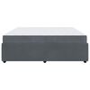 vidaXL Struttura del letto Grigio scuro 200 x 200 cm Tessuto