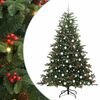 vidaXL Albero di Natale artificiale con 300 LED Verde 210 cm
