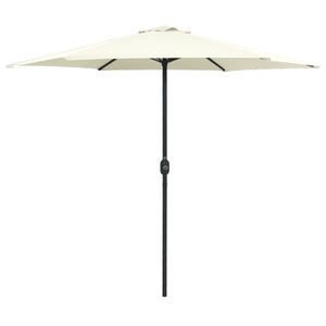 vidaXL Ombrellone da Giardino Palo in Alluminio 270x246 cm Sabbia