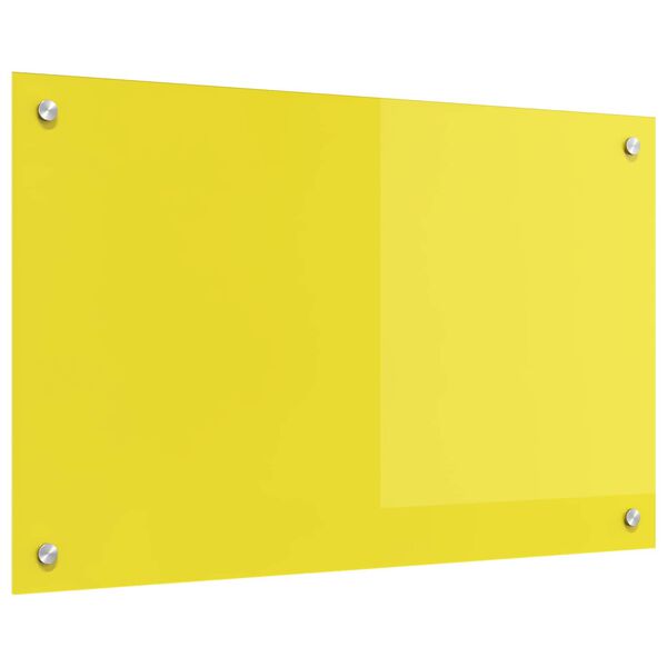 vidaXL Rivestimento da Cucina Giallo 80 x 50 x 0,6 cm vetro temperato