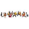 vidaXL 24 pz Resina, Plastica Multicolore