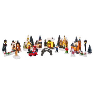 vidaXL 24 pz Resina, Plastica Multicolore