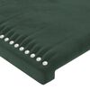 vidaXL Giroletto a Molle con Materasso Verde Scuro 90x200 cm Velluto