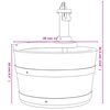 vidaXL Fontana d'Acqua con Pompa 28x28x34,5 cm Legno Massello di Abete