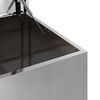 vidaXL Scatola di Stoccaggio Esterno Argento 100 x 50,5 x 50 cm