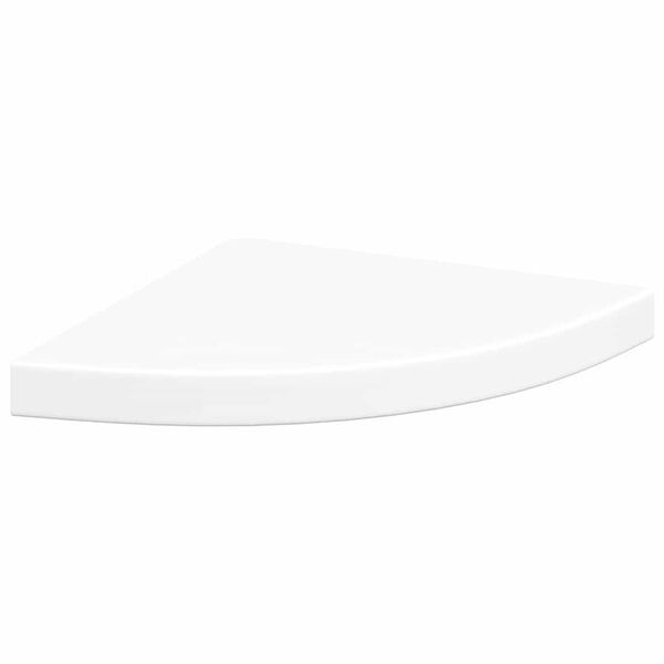 vidaXL Mensola angolare sospesa bianca 35x35x3,8 cm MDF