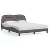 vidaXL Giroletto Viana senza Materasso Grigio 160x200 cm in Similpelle