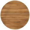 vidaXL Piano del tavolo &Oslash; 70 x 3,5 Rotondo Legno di teak solido