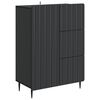 vidaXL Credenza Nero 66 x 34,5 x 91,5 cm Legno ingegnerizzato