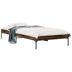 vidaXL Struttura del letto Quercia Fumosa 80 x 200 cm