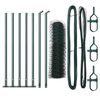 vidaXL Recinzione esagonale con base in cemento 10 x 0,4 m Verde Rete
