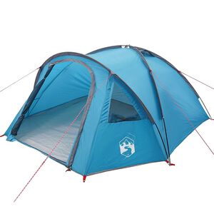 vidaXL Tenda da campeggio con tetto Blu 308 x 268 x 130 cm Poliestere