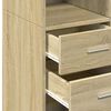 vidaXL Credenza Rovere Sonoma 70x42,5x185 cm in Legno Multistrato