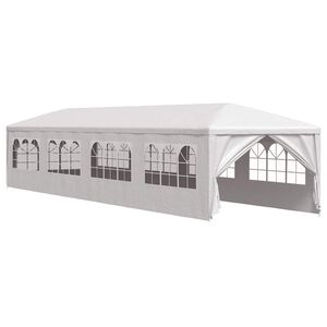 vidaXL Gazebo da Giardino 3x12 m Bianco