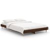 vidaXL Giroletto senza Materasso Rovere Marrone 120x190 cm Truciolato