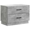 vidaXL Armadio da Notte Grigio Cemento 62 x 34,5 x 44,5 cm