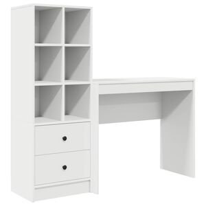 vidaXL Scrivania Bianco 135,5 x 40 x 127 cm 2 pz