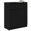 vidaXL Credenza con Cassetto Rovere Nero 71x35x84 cm Legno Multistrato
