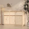 vidaXL Credenza 110x34x75 cm in Legno Massello di Pino