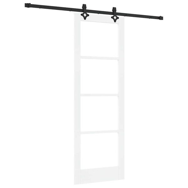 vidaXL Porta scorrevole ORKDAL Bianco e Nero 73,5 x 211 cm