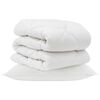 vidaXL Piumone con cuscino 2 pz Bianco Microfibra