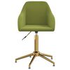 vidaXL Sedie da Pranzo Girevoli 2 pz Verde Chiaro in Velluto