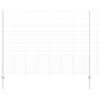 vidaXL Recinzione con Posto Argento 1,6 x 25 m Acciaio