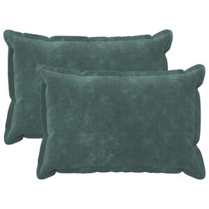 vidaXL Federa 2 pcs HOUTEN Blu mare 30 x 50 cm Fleece in microfibra