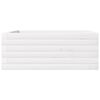 vidaXL Fioriera da Giardino Bianca 60x60x23 cm Legno Massello di Pino