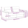 vidaXL Divano a 2 Posti 140 cm in Lino