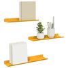 vidaXL Mensola sospesa 3 pcs Giallo senape 40 x 9 x 2,5 cm Acciaio