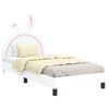 vidaXL Struttura letto bambini con testata Bianco 80 x 200 cm PU