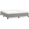 vidaXL Struttura letto senza Materasso Grigio Chiaro California King Velluto