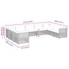 vidaXL Set Divano da Giardino 9 pz con Cuscini Beige in Polyrattan