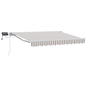 vidaXL Cornice per Tenda Manuale con LED 3,5 x 2,5 m