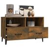 vidaXL Mobile Porta TV Rovere Fumo 80x36x50 cm in Legno Multistrato