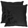 vidaXL Federa 2 pcs HEERLEN Nero 65 x 65 cm Flanella