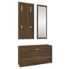 vidaXL Set Scarpiere 3 in 1 rovere marrone in Legno Multistrato