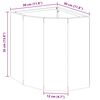 vidaXL Vaso d'angolo Ruggine 30 x 30 x 35 cm acciaio corten