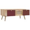 vidaXL Tavolino da Salotto con Cassetti 80x40x35,5cm Legno Multistrato