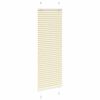vidaXL Tenda Plissettata Crema 50x150 cm Larghezza Tessuto 49,4 cm