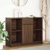 vidaXL Credenza con Cassetto Rovere Marrone 101x35x76 cm in Truciolato