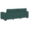 vidaXL Divano a 3 Posti Verde Scuro 220x77x82 cm in Tessuto