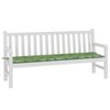 vidaXL Cuscino per Panchina da Giardino Floreale Verde 180 x 50 x 4 cm